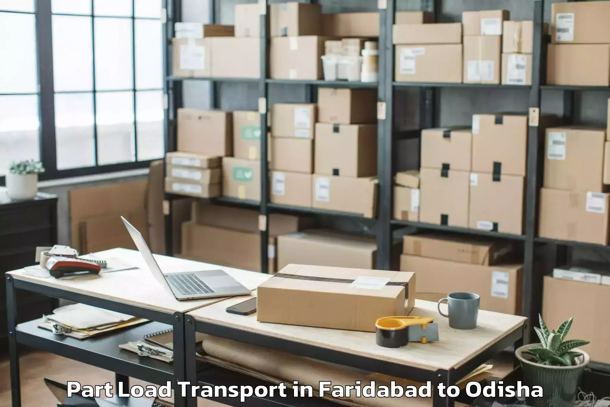 Reliable Faridabad to Daringbadi Part Load Transport